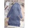 Winter low high design Sweater high neck outfits Quotes blue Ugly knitted tops