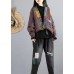 Women Khaki Bat wing Sleeve Patchwork Fine Cotton Filled Winter Coat